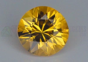 Ceylon Yellow Sapphire VS 7mm Round 1.53ct Loose Natural Gemstone Faceted Finest - Imagen 1 de 12