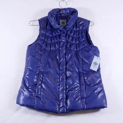 IZOD Women’s Puffer Vest Quilted Blue Size Medium New With Tags - Image 1 of 4