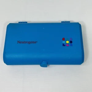 Vintage Caboodle Small Blue Neutrogena 8 x 2 x 5 Mirror Tray #2606 USA - Picture 1 of 12