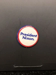 1972 "Präsident Nixon" Wiederwahl Wahlkampf Pin politische Pin, 1" Durchmesser - Bild 1 von 3