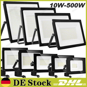 Proiettore LED 10W 20W 30W 50W 100W 200W 300W 500Watt faretto esterno faro DE - Foto 1 di 41