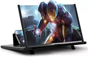 18" Screen Magnifier for Cell Phone, Phone Magnifying Screen 2024 Upgraded HD 3D - Picture 1 of 8