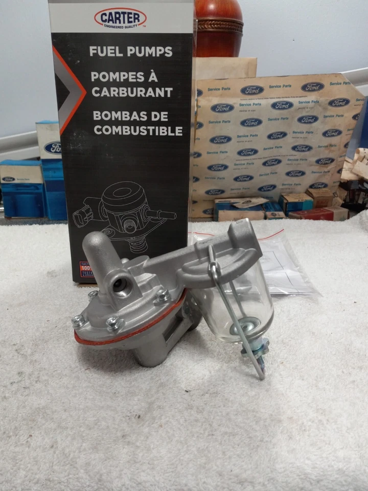 Bomba de combustible mecánica Carter M825 1939-48 Ford Lincoln Mercury cabeza plana V8 Foto 1 de 4