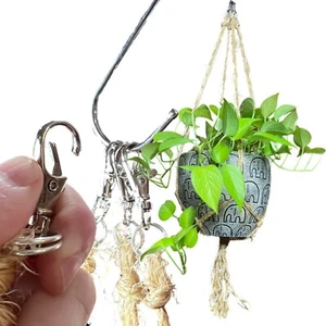 Plant Hanger Easy Hanging Rope Basket Flower Pot Sissal Macrame Plant Holder - Picture 1 of 9