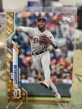 2020 Topps Factory Set NIKO GOODRUM Gold Star Parallel Tigers #105 j114