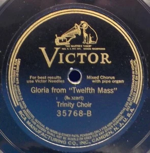 12" Trinity Choir 78 Messiah Hallelujah Chorus / Gloria from Twelfth Mass E BX4A - Picture 1 of 2