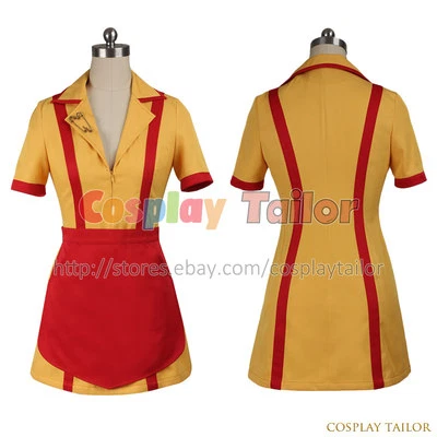 2 Broke Girls Max Black Cosplay Costume Dress Halloween Uniform Female Outfit - Image 1 of 4
