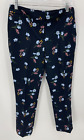 Cynthia Rowley Pants Womens 6 Blue Floral Flat Front Skinny Fit Boho Chic