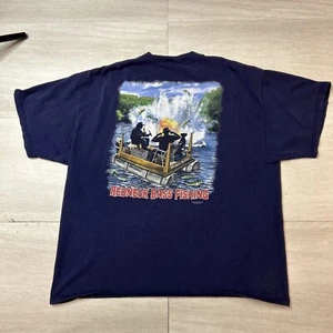 Vintage Redneck Fishfinder Shirt Gr. XL Rothals Sportler Angeln Lustig Barsch - Bild 1 von 6