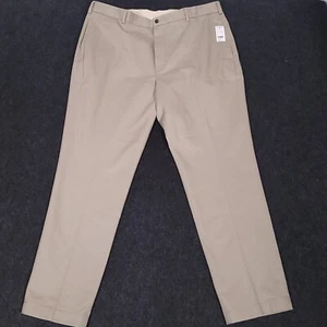 Brooks Brothers Advantage Chino Clark Pantaloni Uomo 40x32 Beige Piatto Frontale Dritto - Foto 1 di 18
