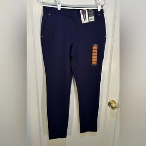 Jones New York Women’s Size Medium Pull On Compression Pants New With Tags Blue - Picture 1 of 7