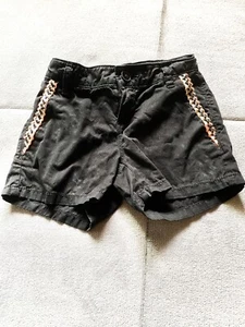 Old Navy Girls Black Solid Chino Shorts Size 6 - Adjustable Waist - Picture 1 of 1