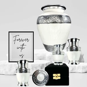 Urne für Asche groß mit Andenken Einäscherung Gedenkurne für Asche - Bild 1 von 7