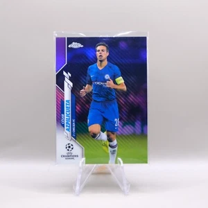 2019-20 Topps Chrome UCL Cesar Azpilicueta Purple Carbon Fiber Refractor  #37 - Picture 1 of 2
