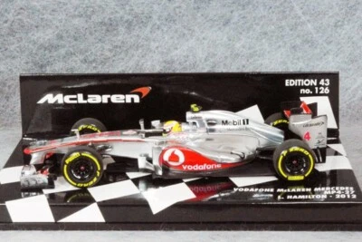 MINICHAMPS 1/43 Vodafone McLaren Mercedes MP4-27 L. Hamilton 2012 Edition 43 - Image 1 of 4