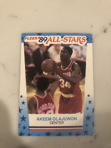 1989 fleer akeem olajuwon All Star Card Sticker #2