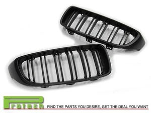M Type Matte Black Front Kidney Grille Fit BMW 420i 428i 435i Coupe 2014 2015 - Picture 1 of 1