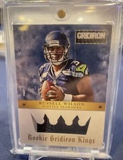 Russell Wilson 2012 Panini Gridiron Rookie Gridiron Kings Patch Card /99!