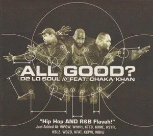 Vintage print Radio Music Promo ad De La Soul feat Chaka Khan All Good 2000 - Imagen 1 de 2