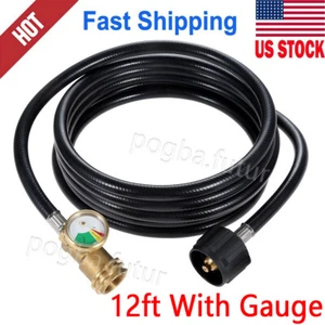 12Ft QCC1 Propane Regulator Hose Replacement Outdoor For Mr. Heater Big Buddy - Picture 1 of 8
