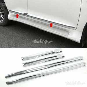 Chrome Side Door Body Molding Guard Covers For Toyota Prado FJ/LC150 2018-2020 - Picture 1 of 4