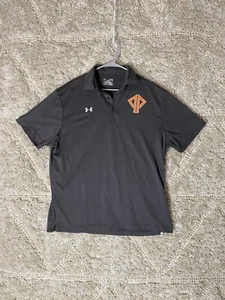 Under Armour Kurzarm Poloshirt Herren XL grau Heat Gear Loose Golf Logo - Bild 1 von 9