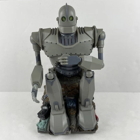 The Iron Giant Animated Coin Bank Trendmasters 1999 Talks & Lights READ DESC Cover