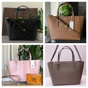 ¡NUEVO CON ETIQUETAS! BOLSO DE HOMBRO TORY BURCH EMERSON TOP PEQUEÑO CUERO CON CREMALLERA - Imagen 1 de 23