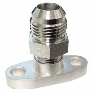 Flange, Oil Drain,Borg Warner Flange S400 SX SX-E S200 S300 S200-SXE -12AN retur - Foto 1 di 1