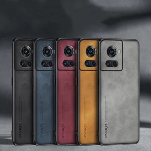 Back Case For OnePlus 10 Pro 10R Ace racing Suede Leather+Soft Bumper Slim Cover - Zdjęcie 1 z 16