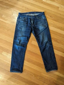 AG Adriano Goldschmeid Men's Jeans 33 X 32 Blue Dark Wash The Tellis Modern Slim - Picture 1 of 4
