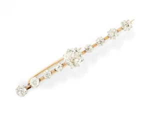 Yellow Gold Plated CZ Tie Pin For Men's Handmade 925 Sterling Silver Jewelry - Picture 1 of 1