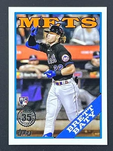 BRETT BATY RC 2023 Topps Series 1 1988 Anniversary #T88-96 Mets - Picture 1 of 2
