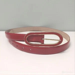 Cintura Merona donna oro rosso fibbia casual moda minimalista taglia media nuova con etichette - Foto 1 di 10