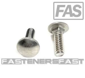 (25) 1/4-20x3/4 Carriage Bolts Stainless Steel 18-8 (25 PCS) Fast Free Shipping - Picture 1 of 5
