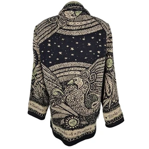 Unge-Potch-Ket Medium Tapestry Jacket By Its Outta The Bag Birds Black Artsy - Bild 1 von 9