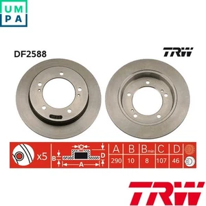 2x BRAKE DISC DF2588 FOR SUZUKI JIMNY/Open/Off-Road/Vehicle/Closed VITARA GEO - Picture 1 of 16