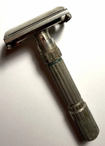Vintage G1 Gillette FATBOY rasoio di sicurezza regolabile 1961 - Foto 1 di 3