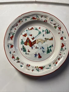Farberware weiß Weihnachten #391 Salatteller 7 5/8" - Bild 1 von 4