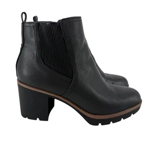 Naturalizer Stiefeletten Madalynn Gore schwarz mit Stollen Damengröße 10 Überziehstiefel - Bild 1 von 12