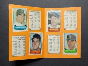 Álbum de autógrafos de estampillas Topps 1969 New York Yankees - Completo - Mickey Mantle - Imagen 1 de 4