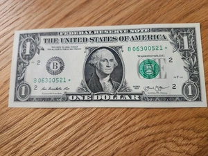 2013 B RARE DUPLICATE FORT WORTH $1 STAR NOTE UNC/GEM B06300521* 3 OF 3 Cons SER - Picture 1 of 4