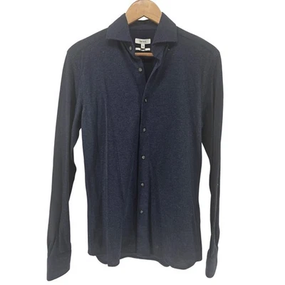 Camiseta Top REISS Para Hombres XS Azul Índigo Lebar LS Melange Foto 1 de 4