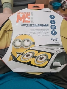 Parasol facial Despicable Me Minions para parabrisas de coche | 28,5 x 31,50 pulgadas - Imagen 1 de 8