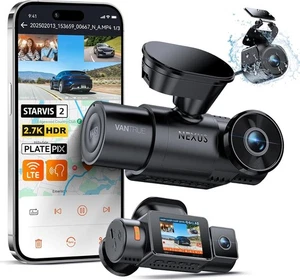 Vantrue N4S 3 Kanal Front Innen Hinten Dashcam WiFi GPS LTE Unterstützung - Bild 1 von 8