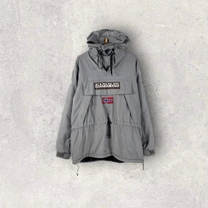 vintage 90s NAPAPIJRI SKIDOO jacket Anorak retro pattern winter casual mens rare - Picture 1 of 4