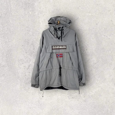 vintage 90s NAPAPIJRI SKIDOO jacket Anorak retro pattern winter casual mens rare - Photo 1/4