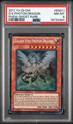 Yugioh Galaxy-Eyes Photon Dragon PHSW-EN011 Ghost Rare PSA 8 - Image 1 of 2