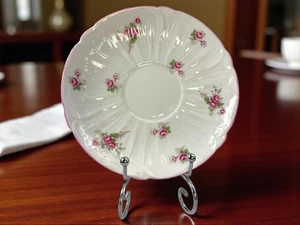 Vintage Shelley England Bridal Rose Saucer – Fine Bone China – Fluted Dainty - Picture 1 of 5