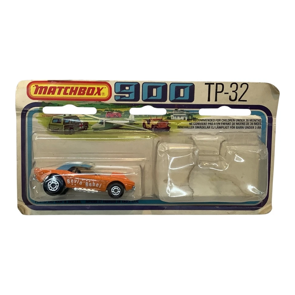 Matchbox 900 TP-32 Revin Rebel 1975 Dodge Challenger ONLY Lesney England Boxed - Image 1 of 4